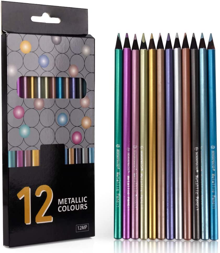 Sketch Pencil Set, Assorted Pack of 12, Grades 8-12 and Adults, Mardel