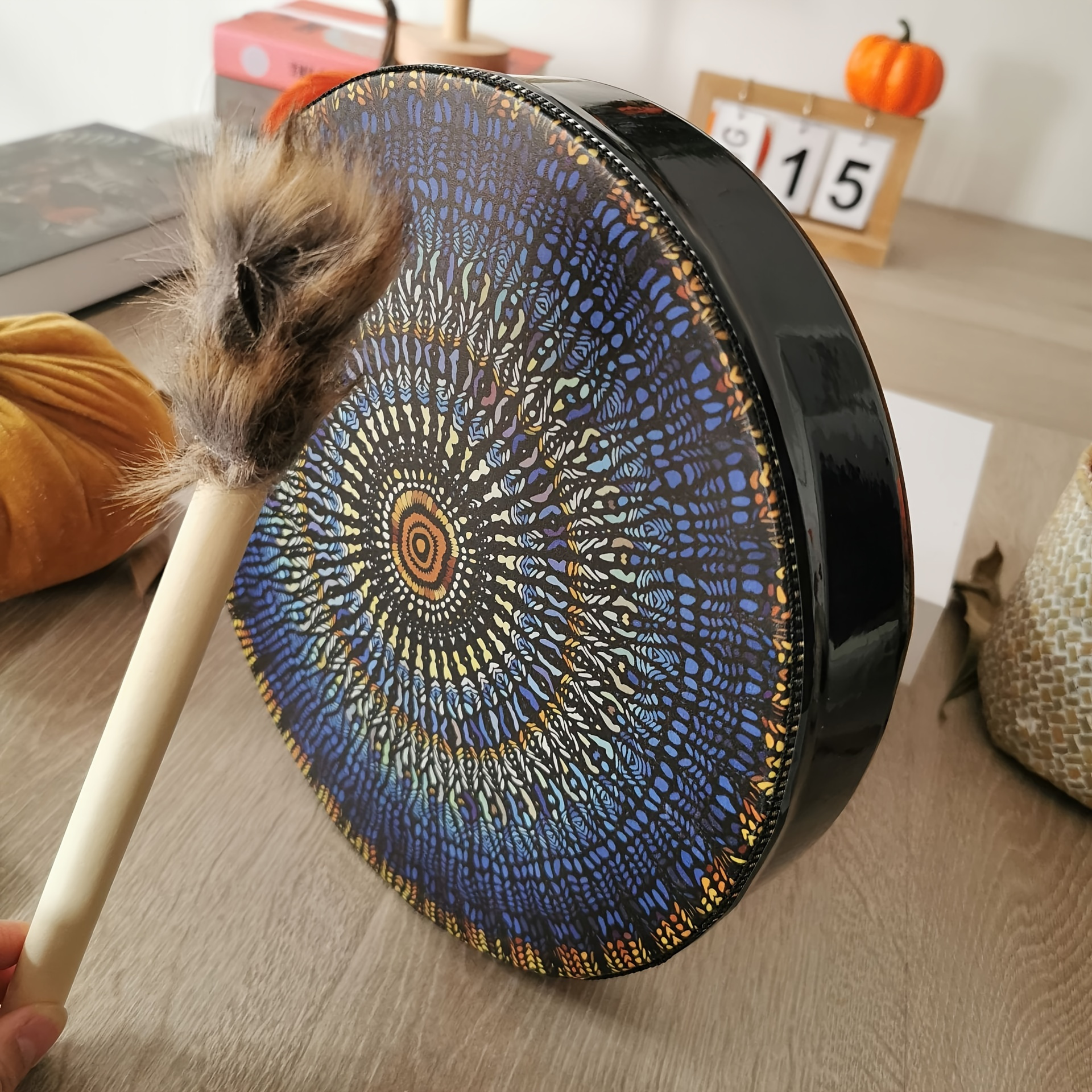 

1set Handcrafted Percussion Drums With Unique Mosaic Design - Perfect For Professional Musicians And Beginners Alike Eid Al-adha Mubarak