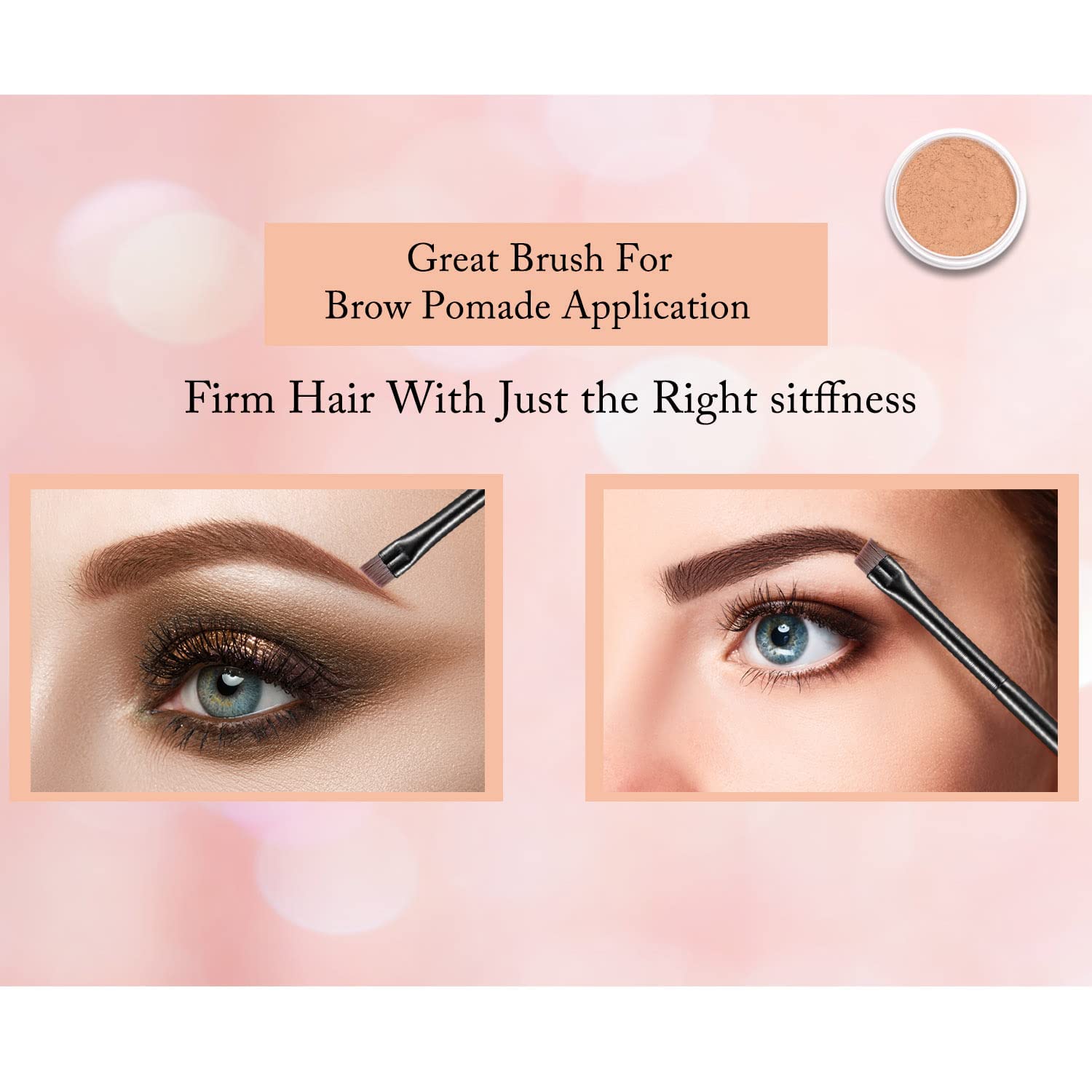 Ultrathin Slanted Flat Angle Eyeliner Brush For Precise Application
