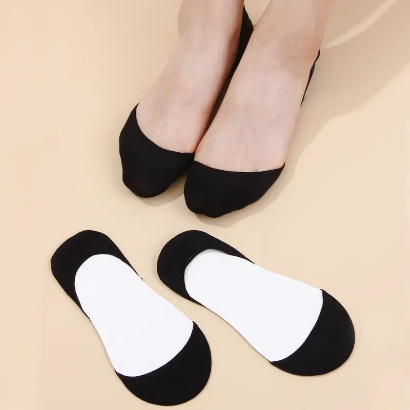 10pair Women Invisible Boat Socks Summer Mujer Silicone Non-slip Chaussette  Ankle Low Female Cotton Show Breathable Calcetines
