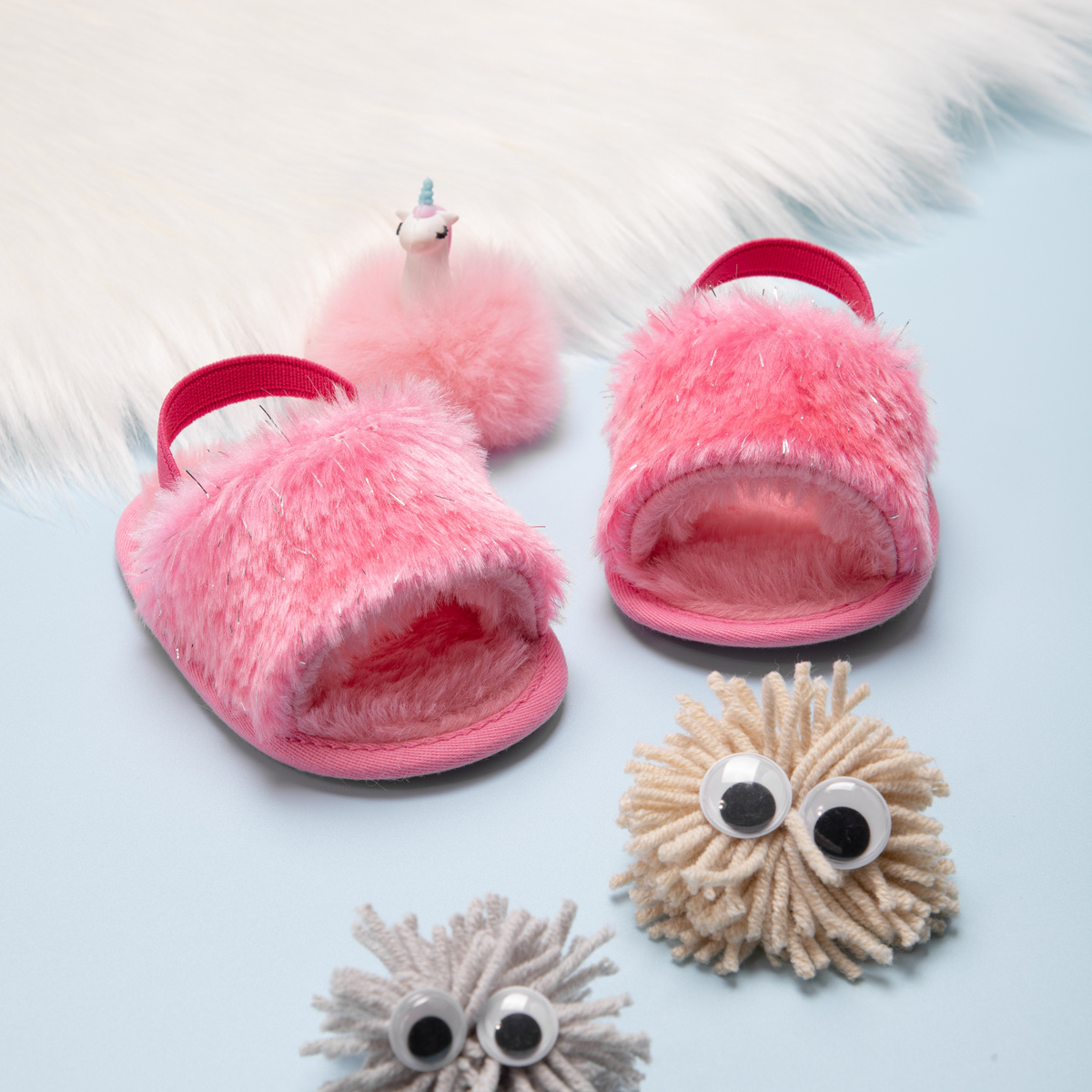 Cozy Cute Velvet Newborn Infant Slippers Perfect For Temu
