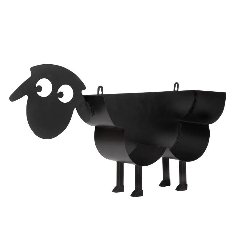 Sheep Toilet Paper Roll Holder - Metal Wall Mounted Free Standing Hold -  Black - 21 in. x 12 in. - Bed Bath & Beyond - 16654164