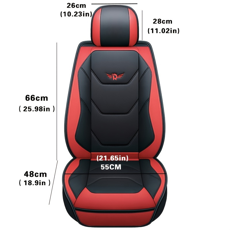 Car Seat Protector, Large Car Seat Protector Seat With The Thickest Padding  And Anti-slip Net Pocket Car Seat Cushion Suv - Temu
