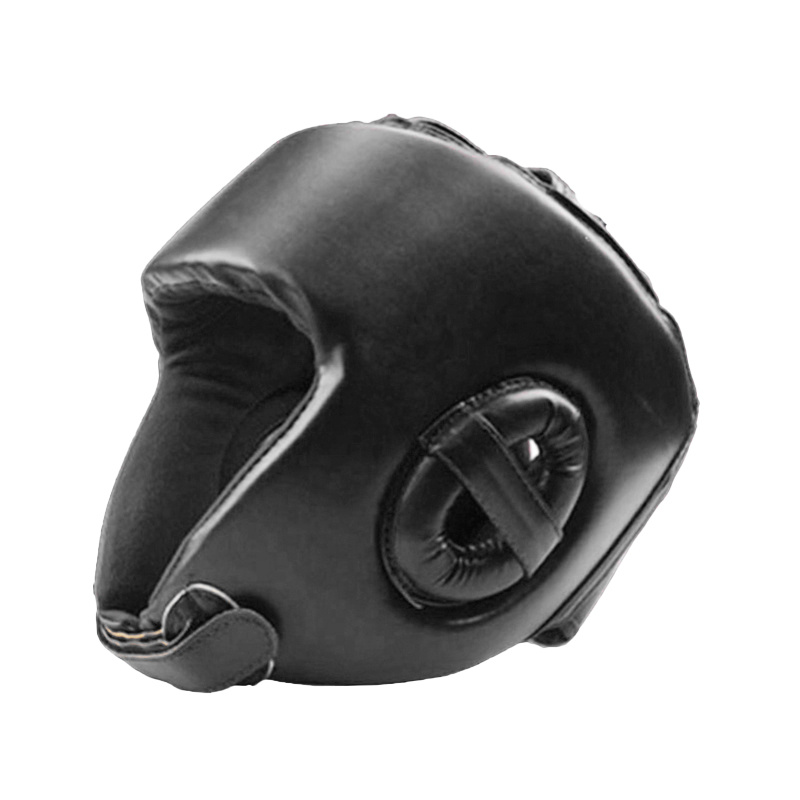 1pc Casque de boxe en cuir PU professionnel pour la lutte, le judo