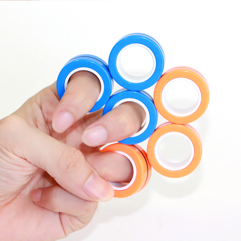 6Pcs Magnetic Rings Fidget Toys for Teens, Adults&Kids|Fidget Pack Under 10  Dollars|ADHD Fidget Toy Pack for Anxiety Relief,Coolest Gifts for Teen