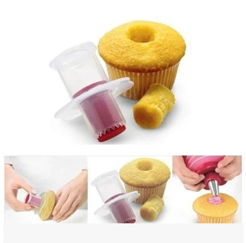 1 2 5pcs cupcake corer and filler reusable cupcake filler tool cake baking tool kitchen supplies details 2