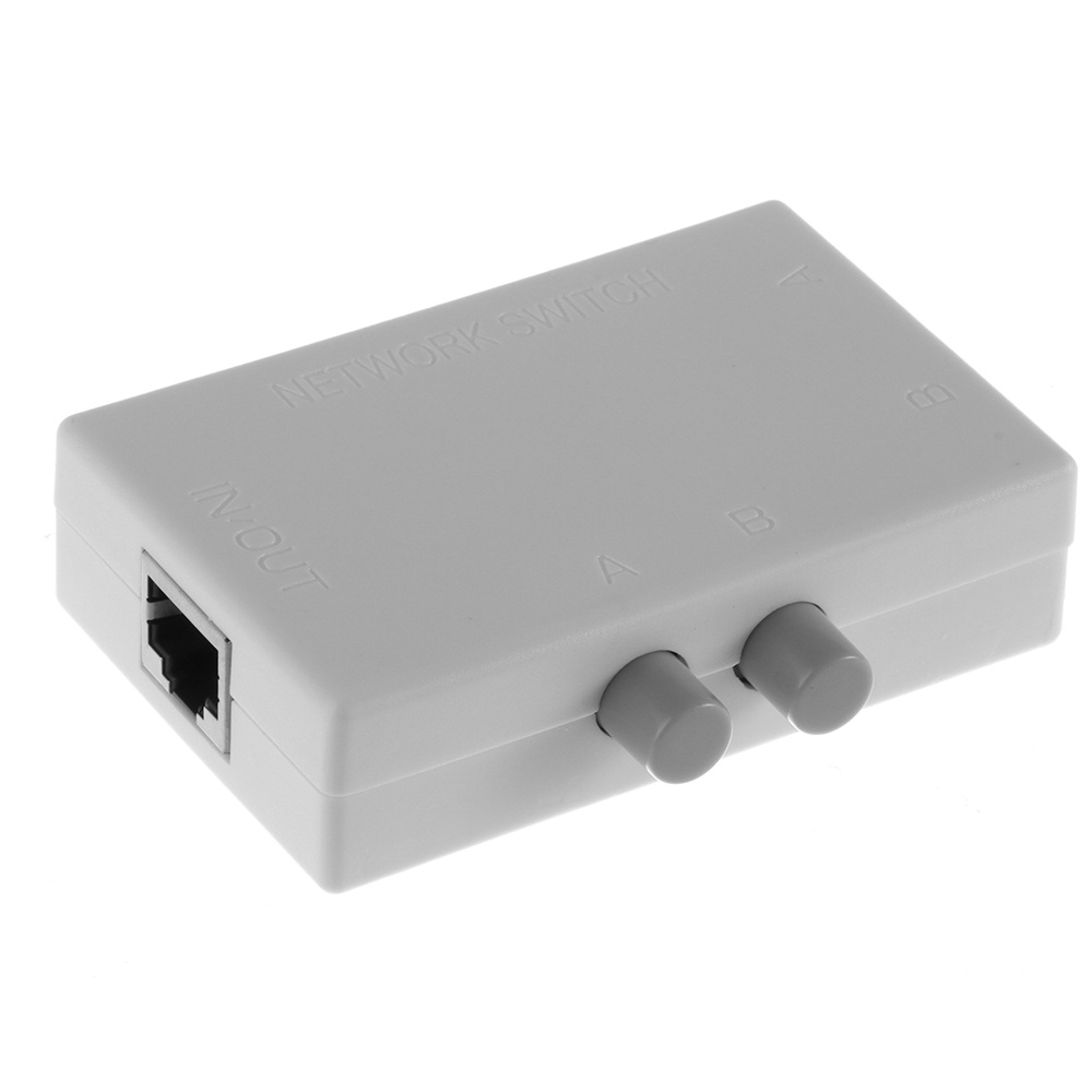 2 Ports Rj45 Network Manual Ab Sharing Selector