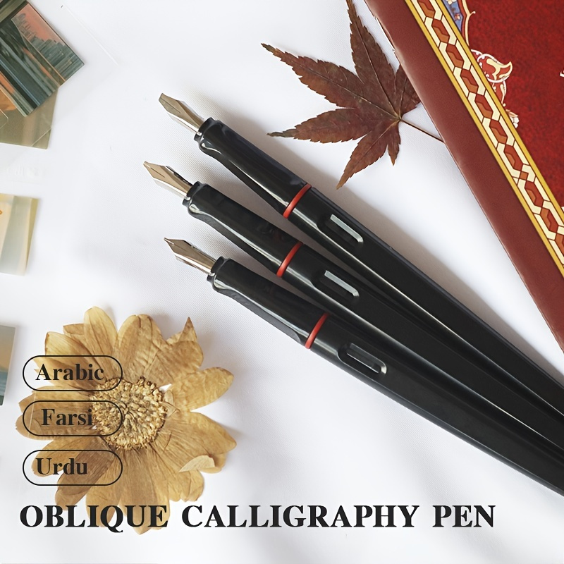 2Pcs Oblique Calligraphy Pen Vintage Style Nib Holder Calligraphy Pen Nib  Holder Gift Pen 