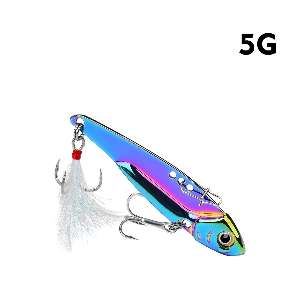 Colorful Reflective Vib Sequins Long Throw Lure Feather Hook - Temu