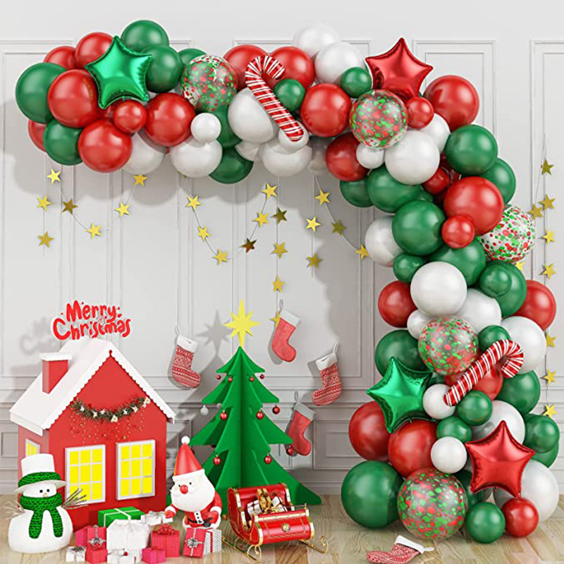 Christmas Balloon Garland Kit Red Green White Christmas - Temu