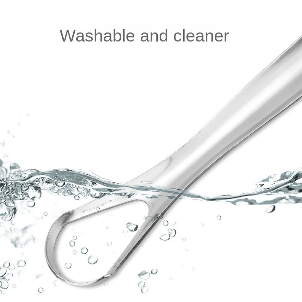 Tongue Scraper To Reduce Bad Breath Stainless Steel Tongue Cleaners