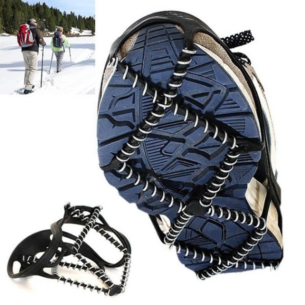 Crampons antidérapants pour hommes et femmes, pinces pour chaussures  d'extérieur, randonnée, escalade, pics de Traction universels, pêche sur  glace et neige