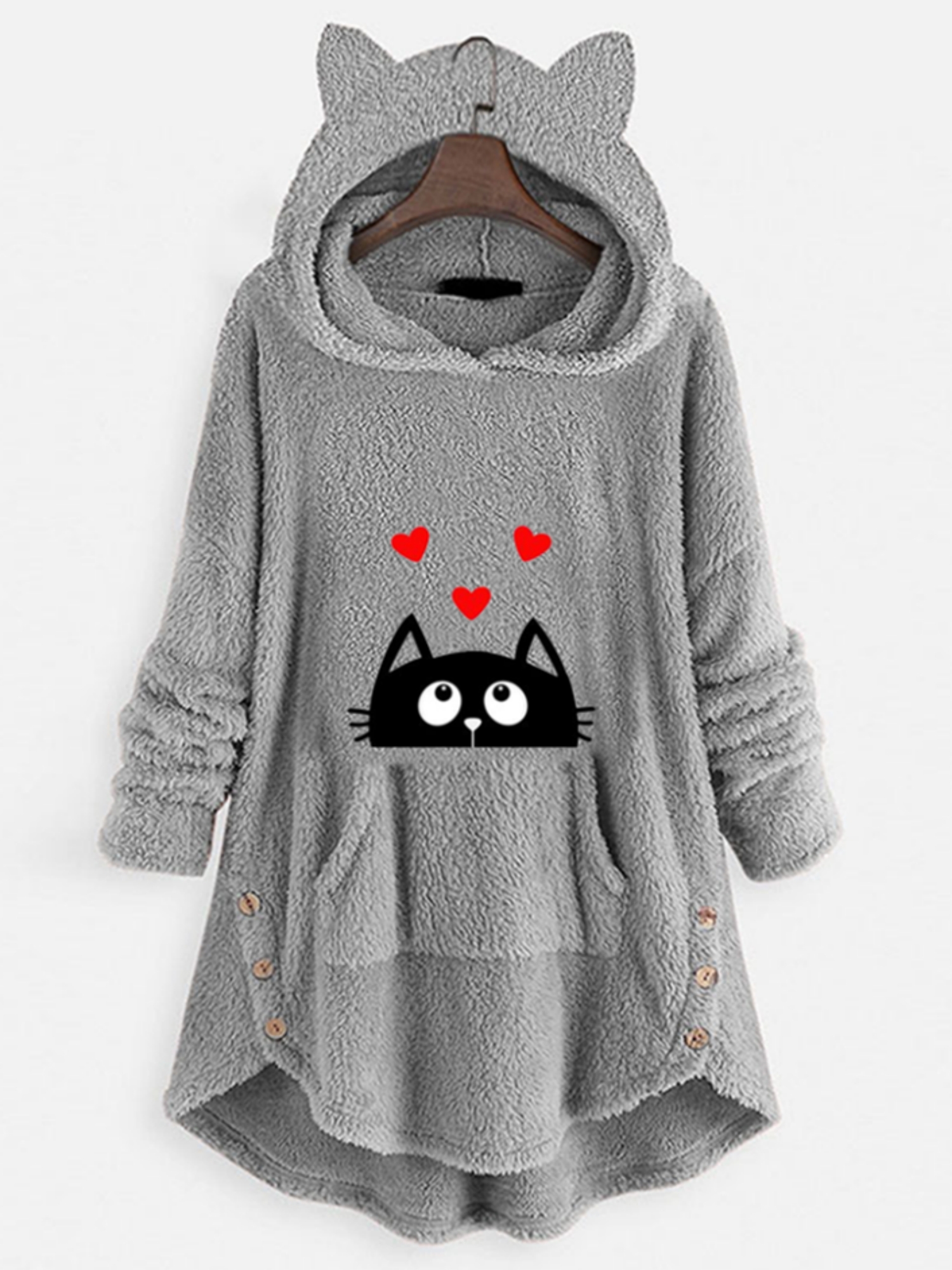 Cat ear best sale hoodie women's