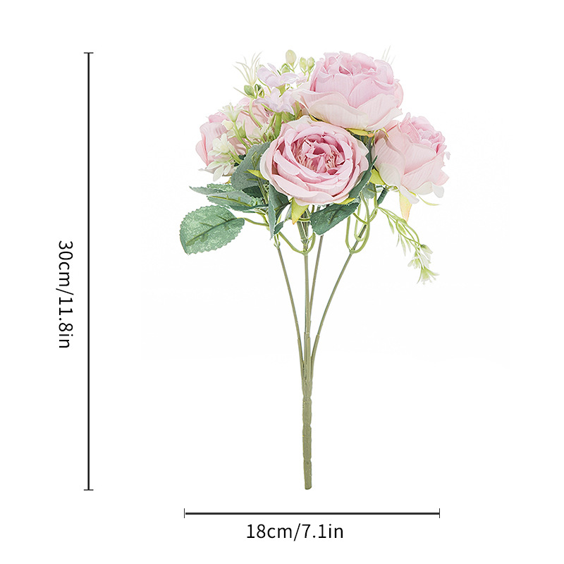 Artificial Silk Roses Bouquet For Home Decoration And - Temu