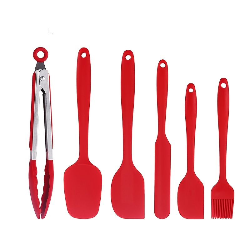 19Pcs White Silicone Kitchenware Set Pot Shovel Soup Spoon Knife