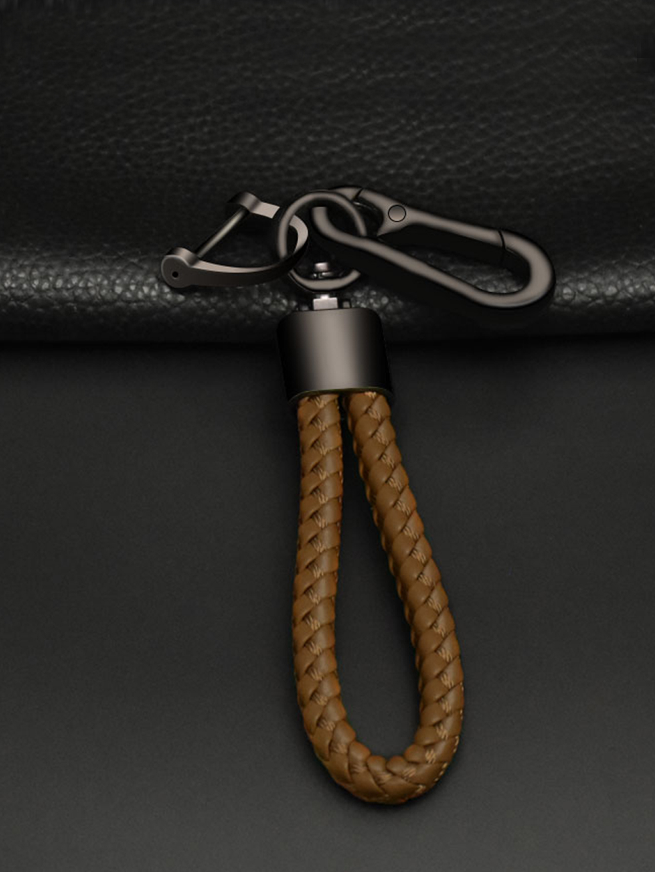 Braided Rope Car Keychain Buckle Car Key Ring Car - Temu