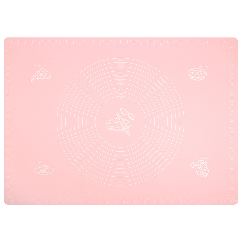 1pc Silicone Kneading Pad, Pink Silicone Multifunctional Pastry