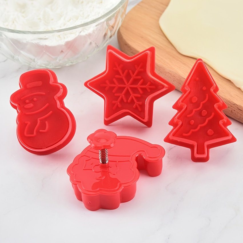 4 Pezzi, Formine Per Biscotti Di Natale, Formine Per Biscotti In Plastica, Timbro  Per Biscotti, Stampo Per Fondente, Utensili Da Forno, Accessori Da Cucina -  Temu Italy