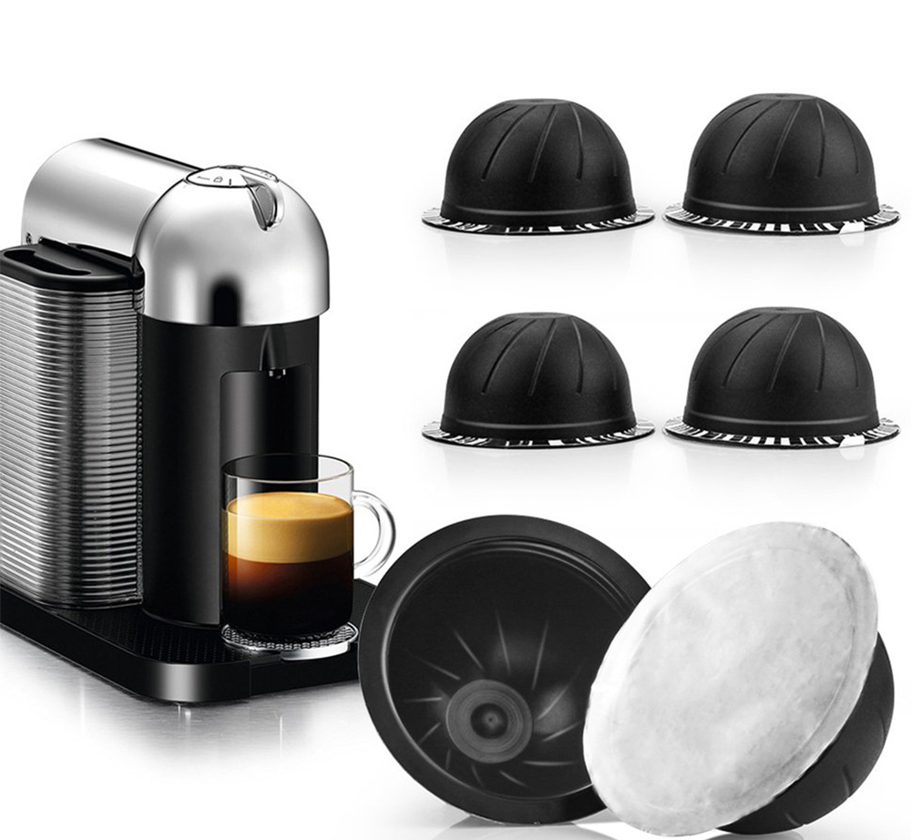 Capsule ricaricabili usa e getta capsule coperchi sigilli in alluminio  adesivi per Nespresso Vertuo Next macchina automatica per caffè e caffè