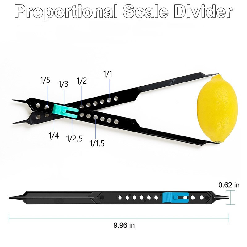 Pixiss Proportional Divider Artist Drawing Tool for Artists, Professional  Caliper