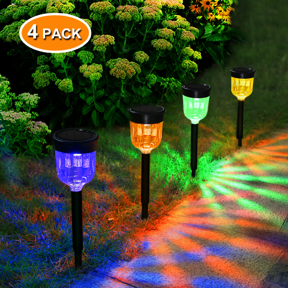 Color Changing Solar Lights, Outdoor Decorative Auto On/off Garden Lights  Temu