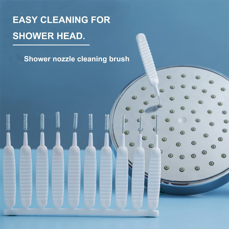 10pcs/set Shower Head Cleaning Brush Tool With Multifunctional Sprayer Hole  Bathroom Gap Mobile Phone Hole Cleaning Household Small Brush