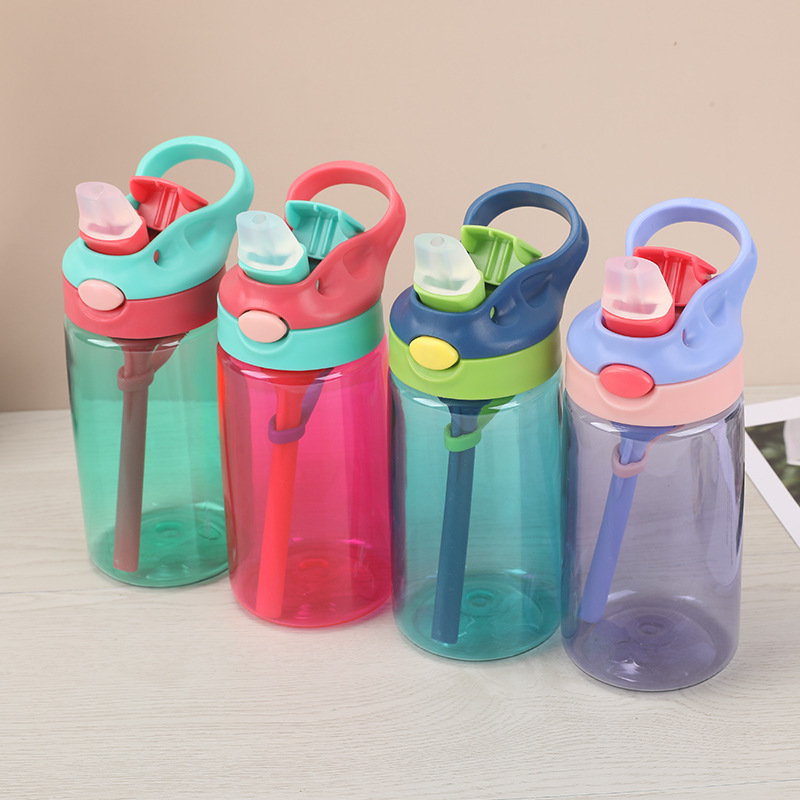 480ML Kids Sippy Cup Cartoon Water Bottles With Straws And Lids Spill Proof  Portable Toddlers Beverage Cups For Kids Drinkware - AliExpress