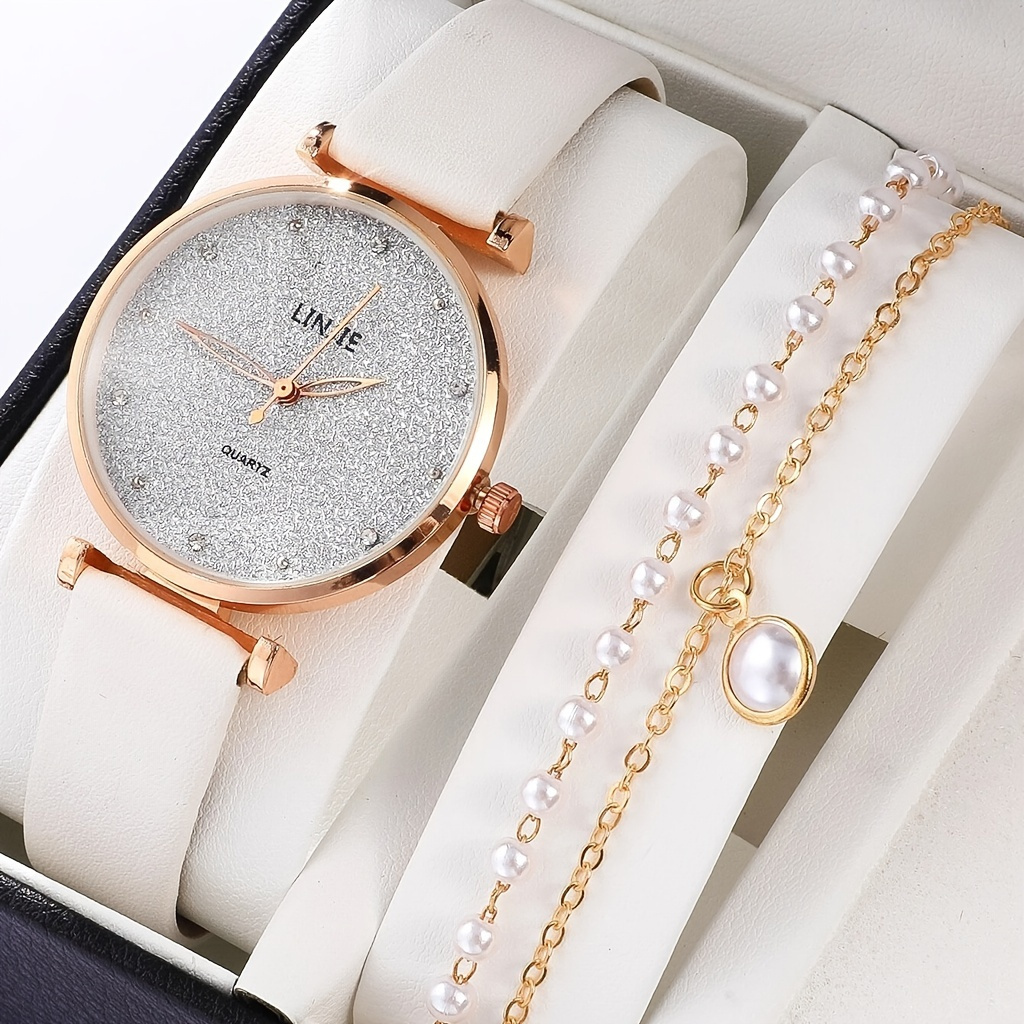 Women Quartz Watch Fashion Casual Pu Leather Band Watches Simple Ladies 