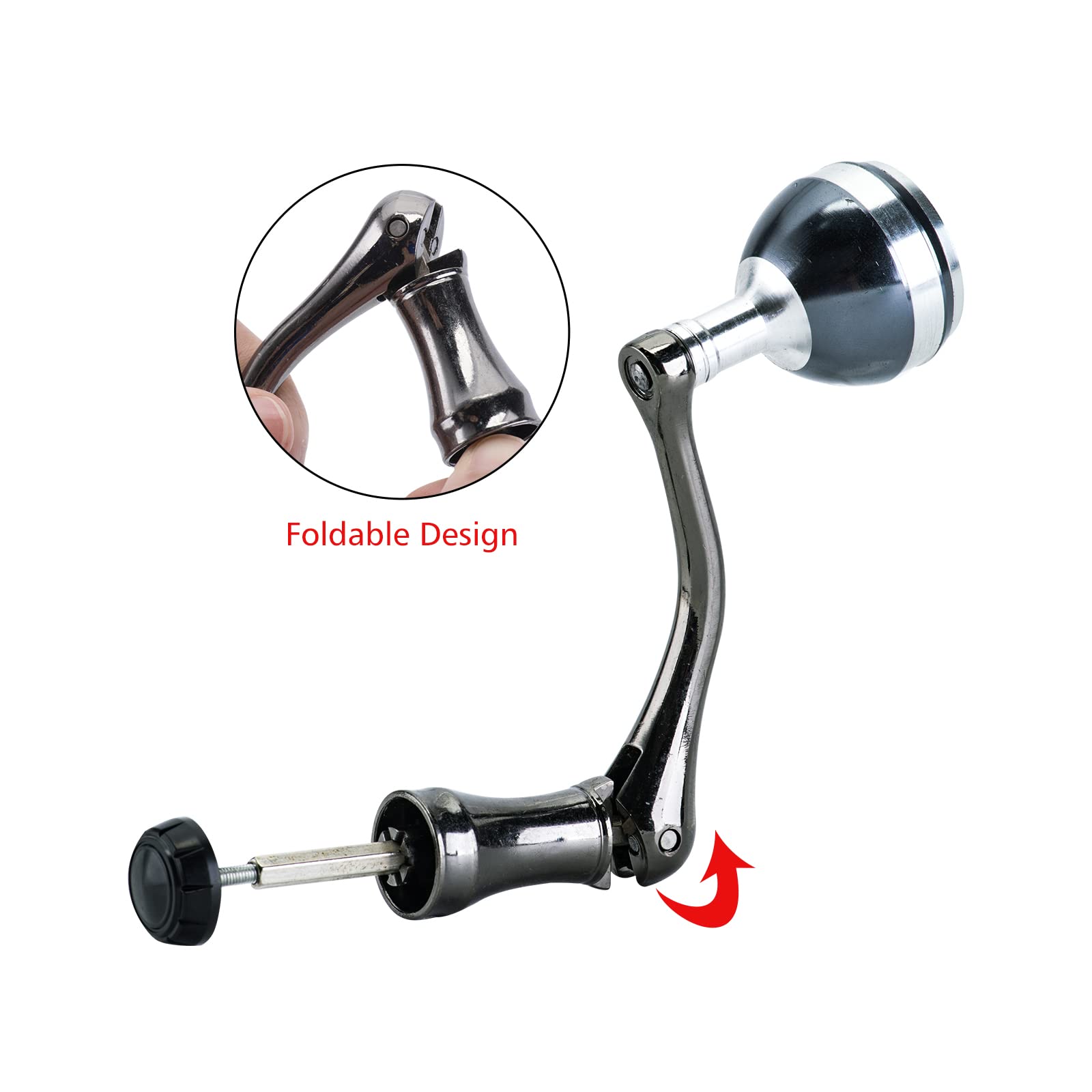 METAL SPINNING FISHING Reel Double Rocker Arm Modified Handle For