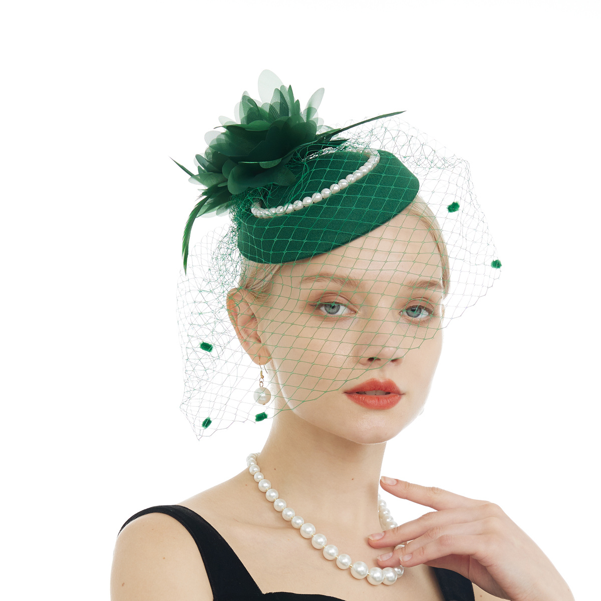 Fascinator Hat Veil Vintage Tea Party Feather Fascinator Temu