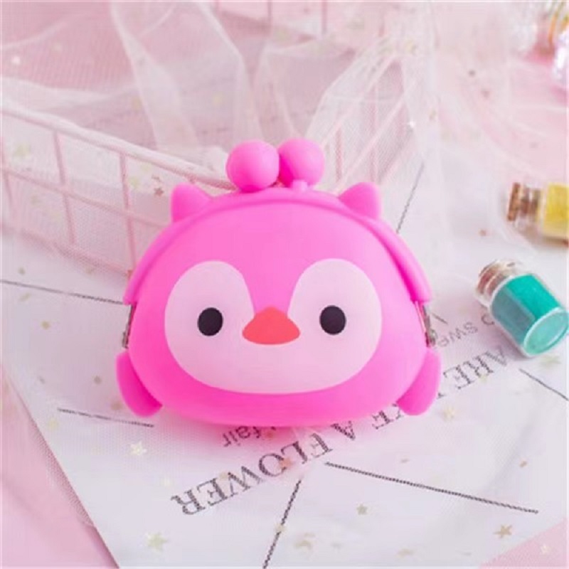 Cartoon Cute Small Wallet Mini Strawberry Bear Fox Coin Purse Pouch  Earphone Key Storage Bag - Temu