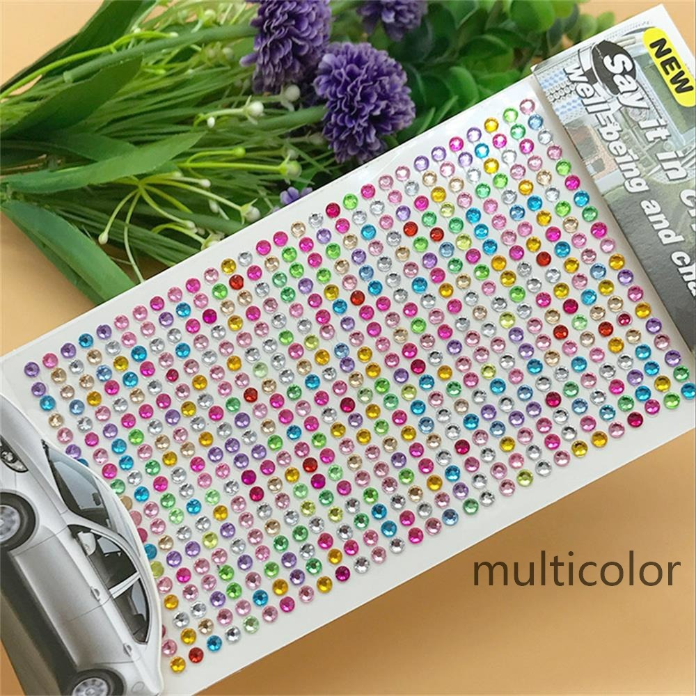 Rhinestone Stickers, Adhesive Star Rhinestone 21 Pcs Stickers