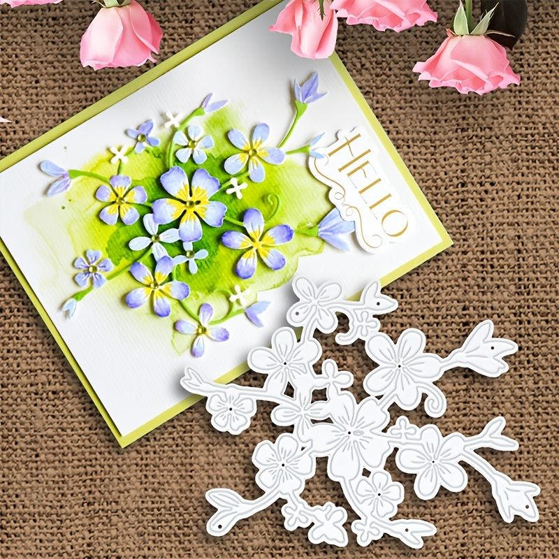 Flower Edge Metal Die Cuts For Card Making Assorted Flowers - Temu