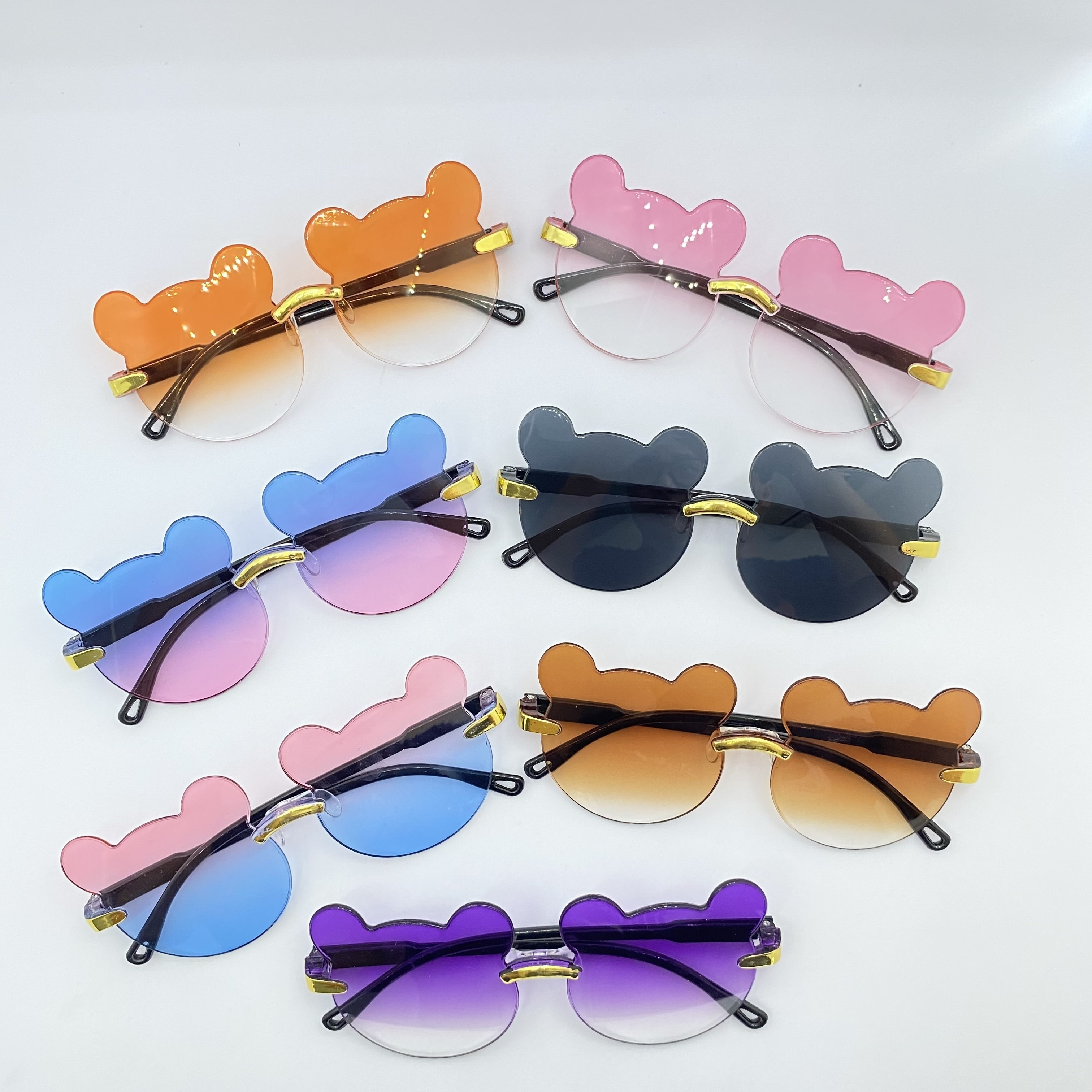 1pc Children's Bear Sunglasses Sunscreen Glasses