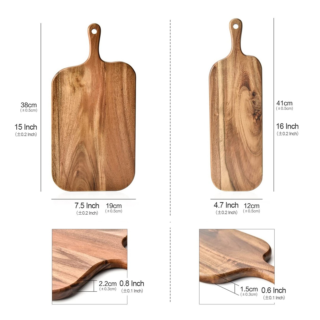 17 Best Acacia Wood Cutting Board for Kitchen Large Charcuterie Board  Wooden Chopping Boards Butcher Block Fruit Charcuterie Cheese Boards Meat