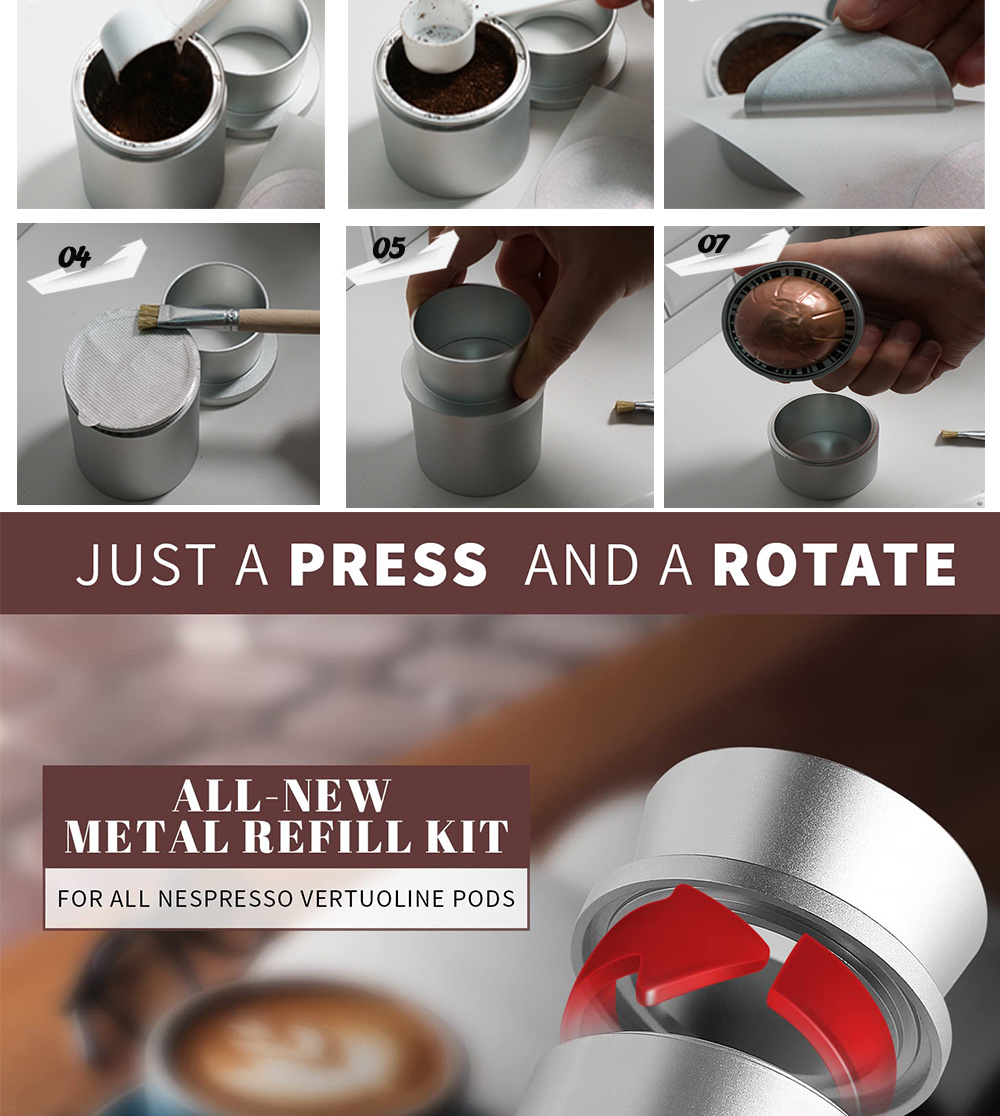 Refilling Vertuo Pods : r/nespresso