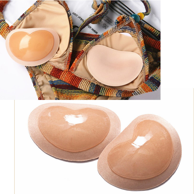2019 Swimsuit Bra Insert Pads Reusable Silicone Breast Enhancer