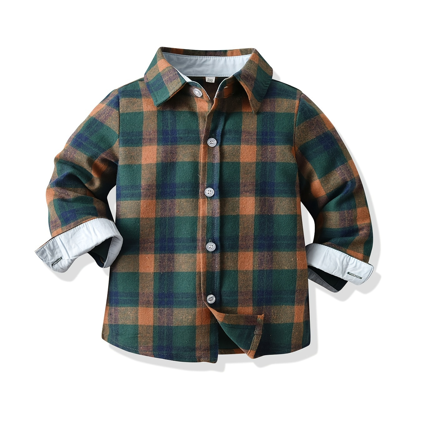 Baby Boys Plaid Shirts Button Down Long Sleeve Kids Clothes - Clothing ...