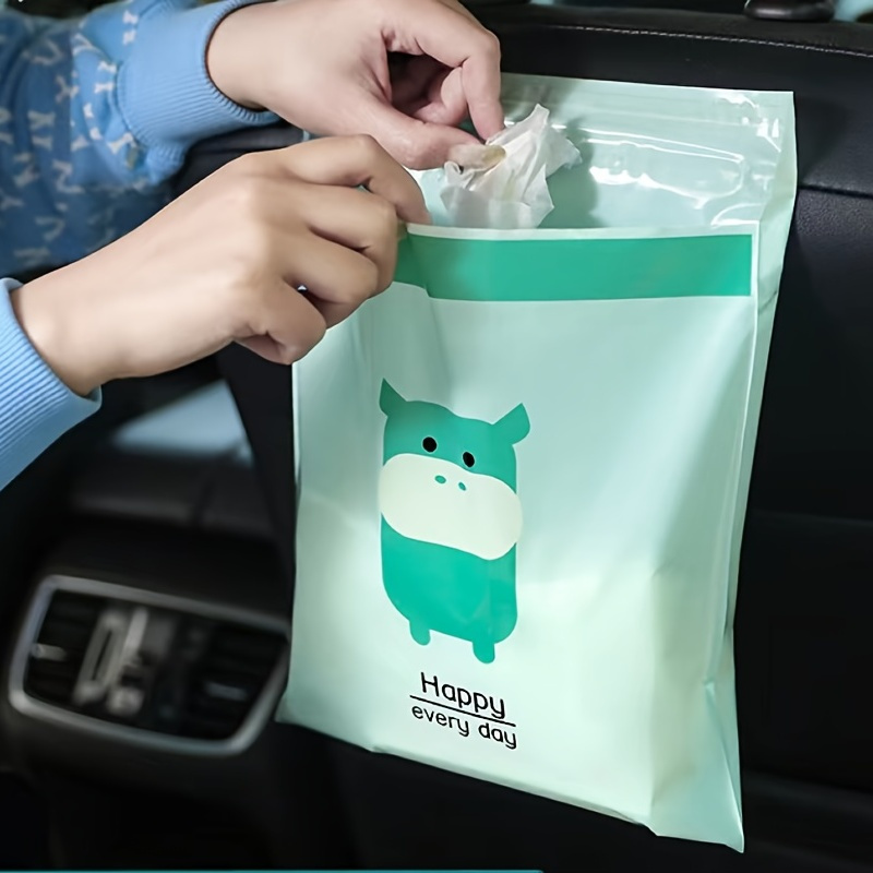 (45PCS) Easy Stick-On Disposable Car Trash Bag, Self-Adhesive Leak-Proof  Water-Proof Car Garbage Bags Vomit Bag for Car Kitchen Bedroom Office  Camping