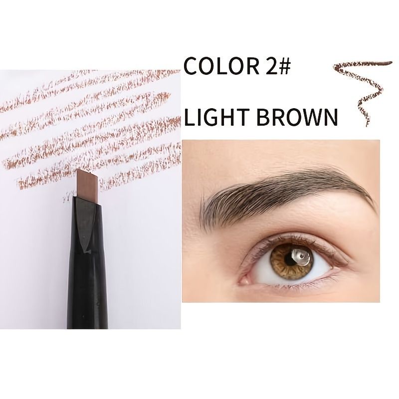 5 Color Double Ended Eyebrow Pencil Waterproof Long Lasting No Blooming Rotatable Triangle Eye Brow Tattoo Pen Makeup | Today's Best Daily Deals | Temu 5 Color Double Ended Eyebrow Pencil Waterproof Long Lasting No Blooming Rotatable Triangle Eye Brow Tattoo Pen Makeup | Today's Best Daily Deals | Temu