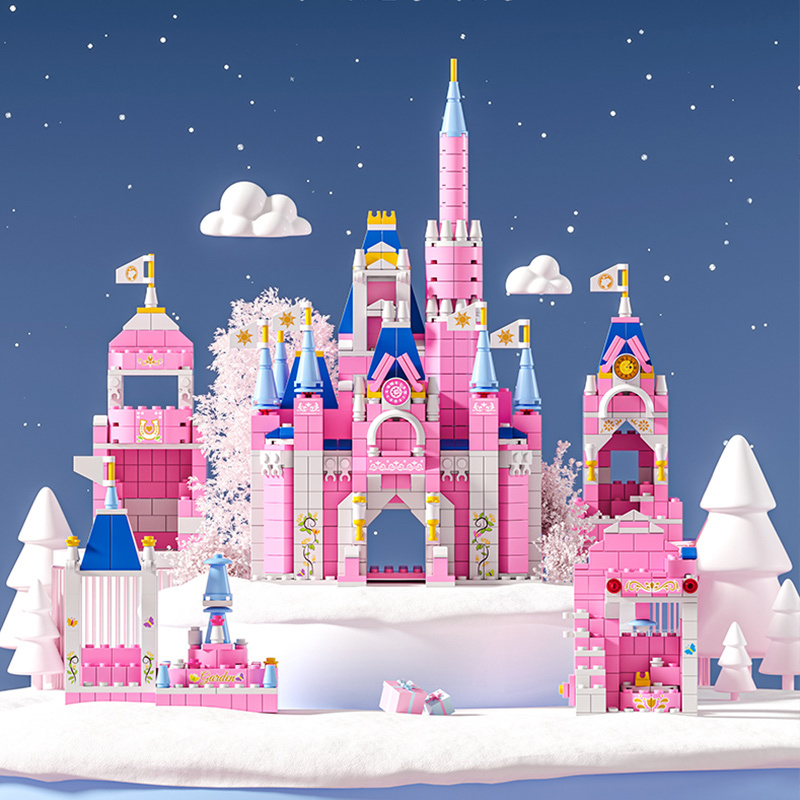 6in1 Castle Building Block Toys Gift Girl 6+ - Temu United Kingdom