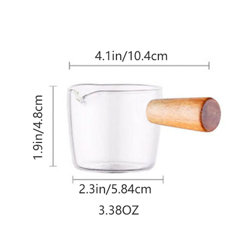 Solid Wood Handle Seasoning Dish Japanese Glass Sauce Vinegar Dipping Snack  Tableware Coffee Mini Milk Cup For Kitchen Gadget - AliExpress