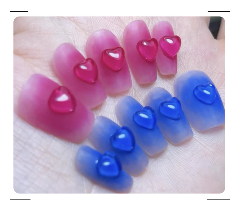 COHEALI 80 Pcs Heart Shaped Nail Diamonds Love Nail Charms Heart Nail Decor  Valentine Nail Charms Hollow Heart Nail Sticker Alloy Nail Charms Nail Gem