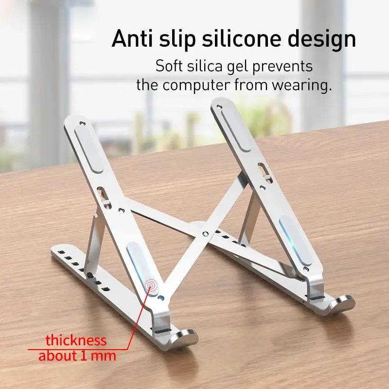 Aluminum Alloy Laptop Bracket Desktop Radiator Folding Portable Fully ...