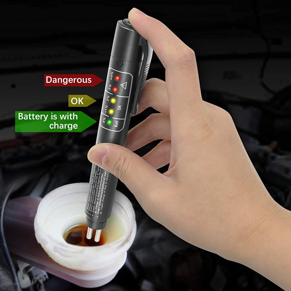 Universal Brake Fluid Tester, Led Indicator Diagnostic Tool, Liquid Testing  Pen For Car Brake Fluid