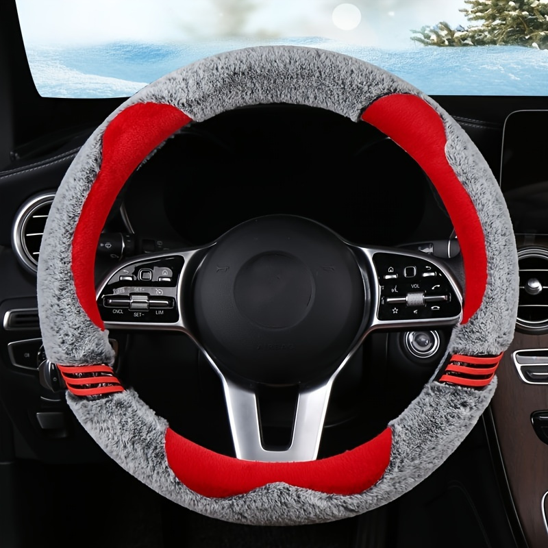 

Steering Wheel Cover, Winter Plush Insulation, Car Handle Cover, Cute Women's Creative High-end, All Season Use