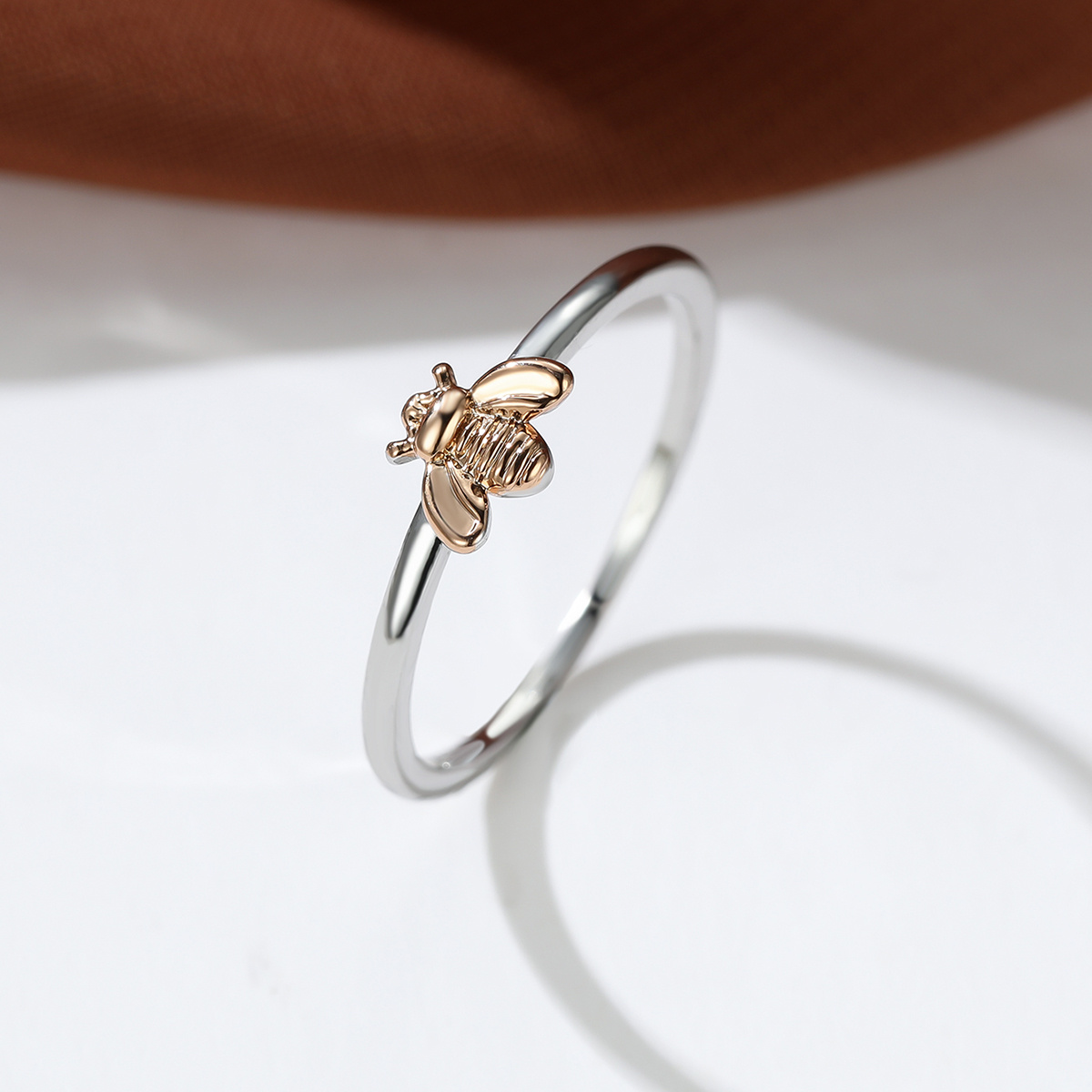 18k gold plated bee ring golden delicate engagement animal ring vintage wedding jewelry bridesmaid gifts for her 7