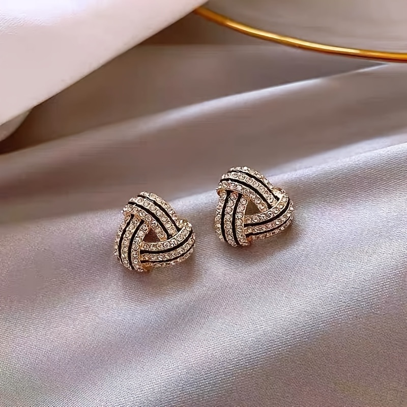 

Geometric Stud Earrings Vintage Spiral Earrings Charm Jewelry Women's Elegant Jewelry Women's Accessories