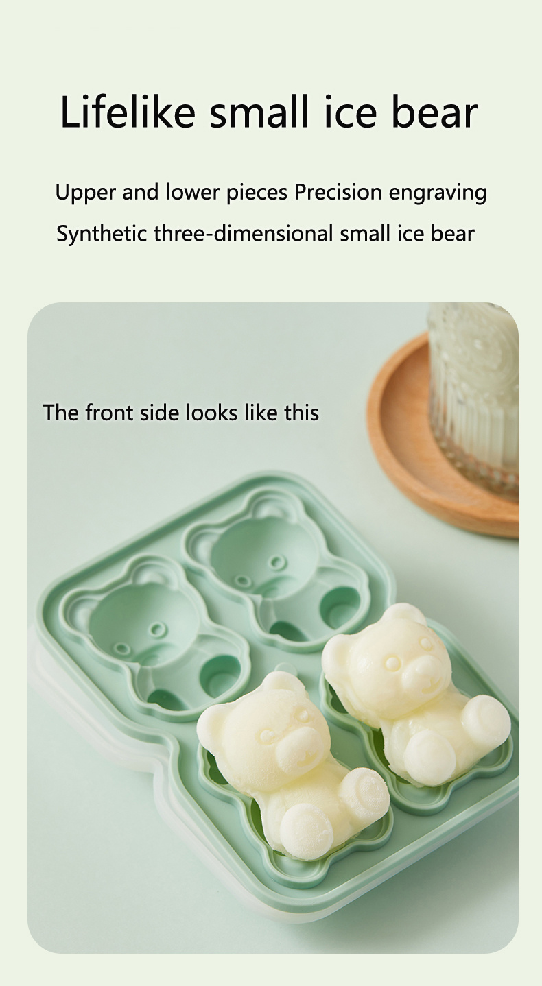 Teddy Bear Silicone Ice Cube Mold – Easy Spot