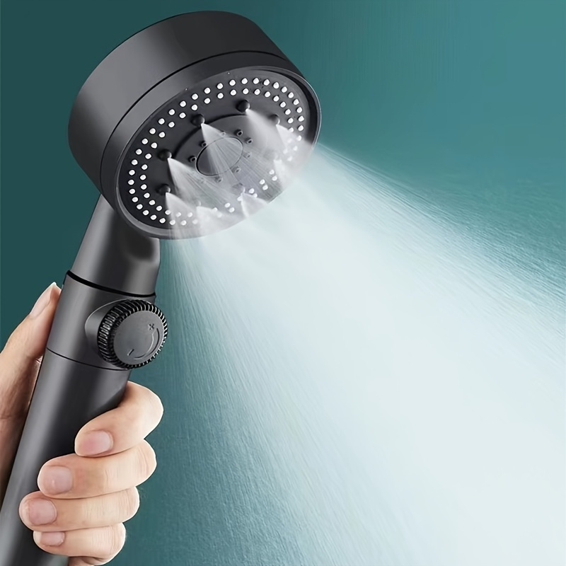 1pc Shower Heads, High Pressure Boosting Shower Head, 5 Settings, High ...